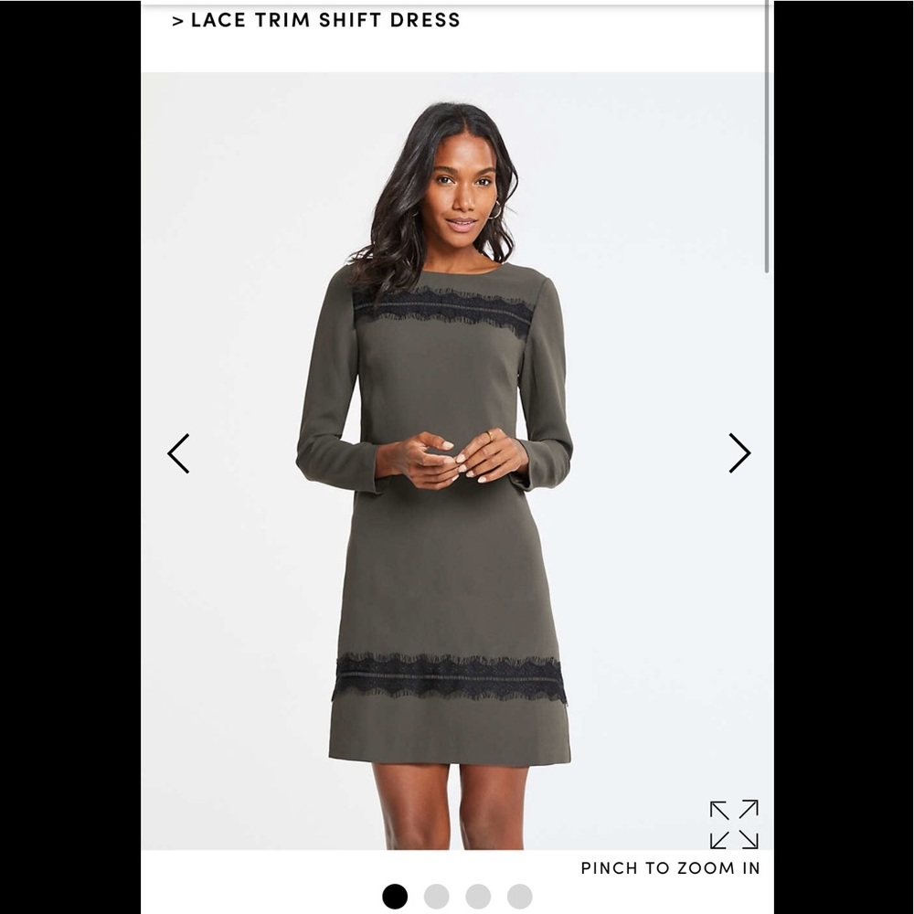 Ann Taylor Lace Trim Shift Dress Size 6 NWT $120